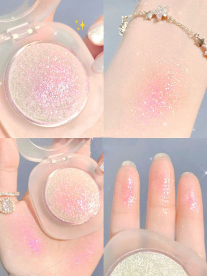 Shimmer Glow Highlighter Powder – Radiant Long-Lasting Shine for Face & Body