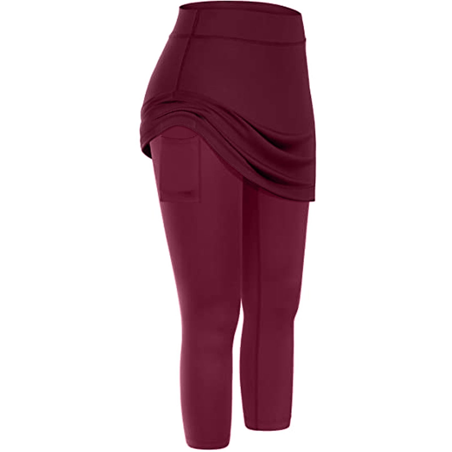 Women’s Skirted Leggings – Sports Yoga Tennis Pants with Pocket
