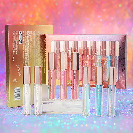 PHOFAY Chameleon Multichrome Eyeshadow Bundle – 6PC Liquid Shimmer Set