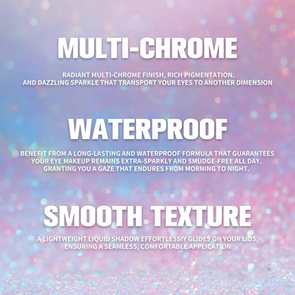 PHOFAY Chameleon Multichrome Eyeshadow Bundle – 6PC Liquid Shimmer Set