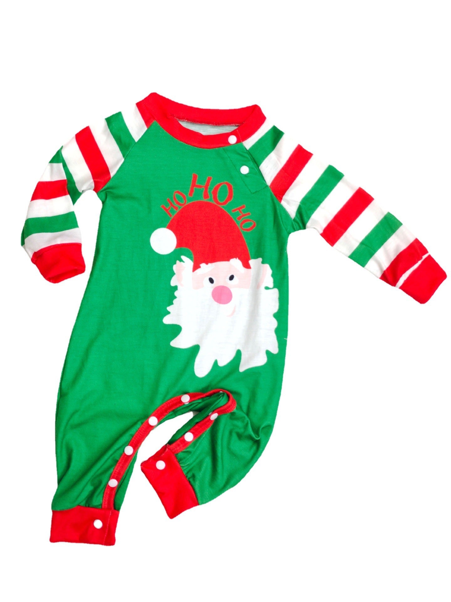 Matching Santa Stripe Christmas Pajamas – Holiday Cotton Sleepwear