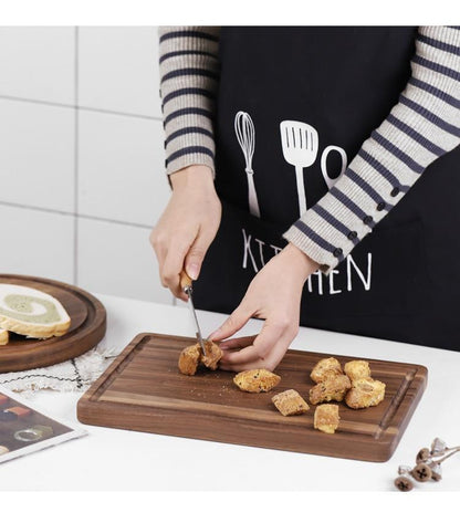 Rustic Walnut Wood Chopping Board – Multi-Purpose Kitchen Tray