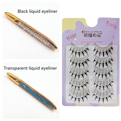 Multicolor False Eyelashes with Self-Adhesive Eyeliner – No Glue Needed