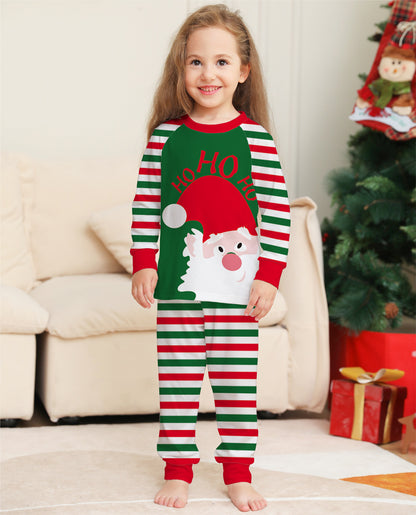 Matching Santa Stripe Christmas Pajamas – Holiday Cotton Sleepwear