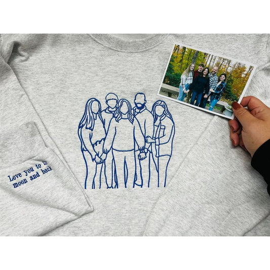 Embroidery Custom Couple Hooded Sweatshirt