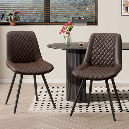 Modern Dining Chairs - 2pc Set