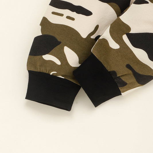 Toddler Boys Camo Outfit – Soft Cotton Clothing Set (1–3Y)