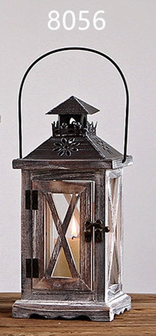 Rustic Retro Wooden Wind Lantern – Handcrafted Charm for Year-Round Decor