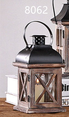 Rustic Retro Wooden Wind Lantern – Handcrafted Charm for Year-Round Decor
