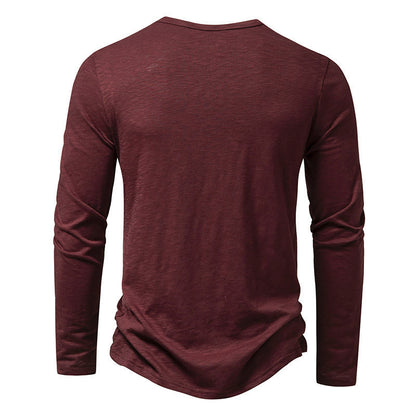 Men's Lightweight Long-sleeved T-shirt - Five Colors Available