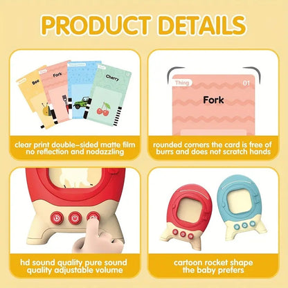 Toddler Flash Cards - With Talking Holder
