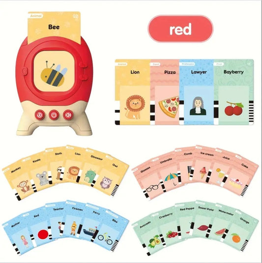 Toddler Flash Cards - With Talking Holder