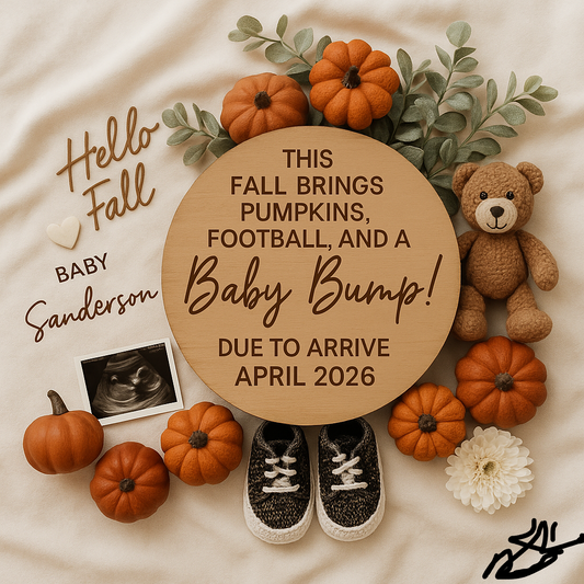 Hello Fall Pregnancy Announcement