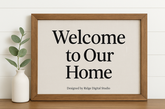 Welcome to Our Home – Digital Download