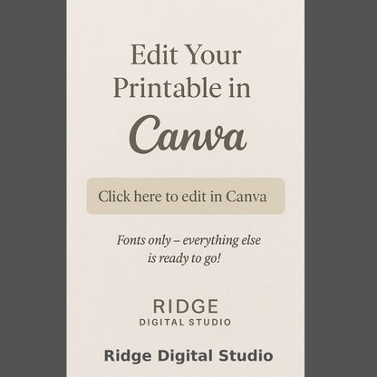Christmas Rustic Pregnancy Announcement – Editable Canva Template
