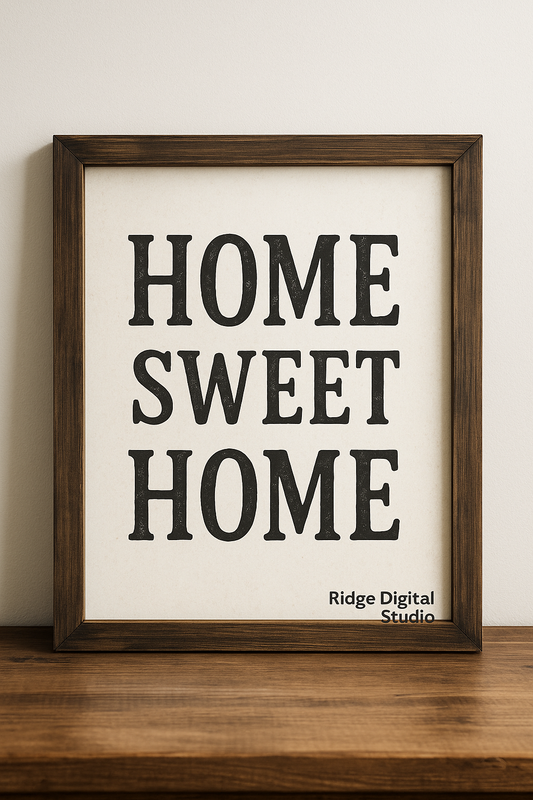 Rustic “Home Sweet Home” Wall Art – Digital Download &nbsp;