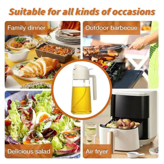 Cooking Oil Dispenser, Dual Use (Pour and Spray)