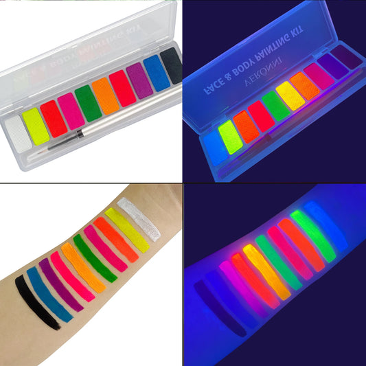 10 Colors Glow Fluorescent Neon Oil Face Body Art