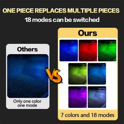 Audi LED Footwell Lights – Multi-Color, Touch Control, Factory Fit (2 Pack)