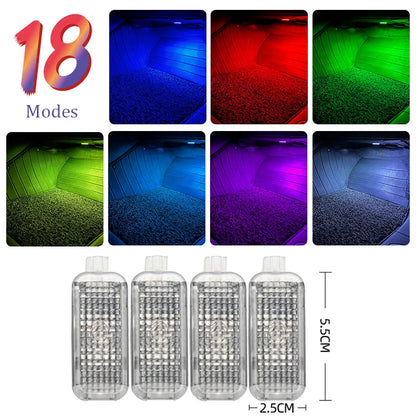 Audi LED Footwell Light New Version –  App Control & Touch (2 or 4 Pack)