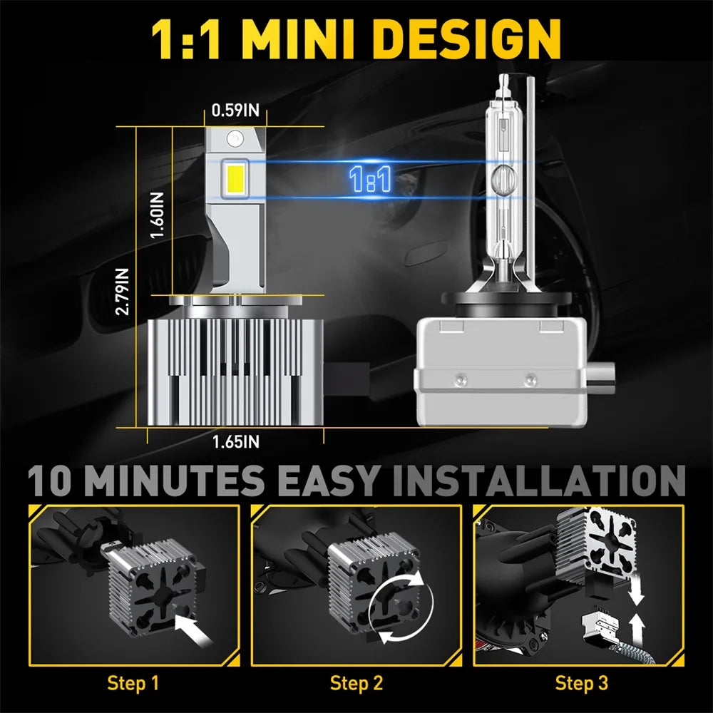 LED Headlight Upgrade from HID - Multiple Options Available
