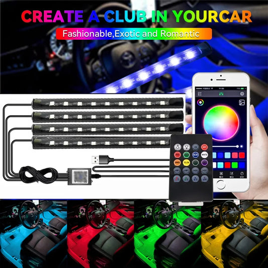 Car LED Footwell Lights - Universal Fit