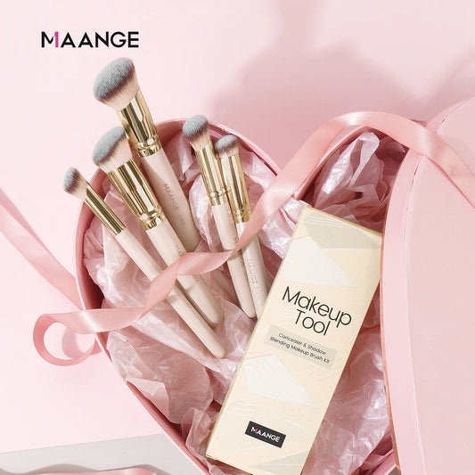 MAANGE brand 5 Piece Travel Make-up Brush Set