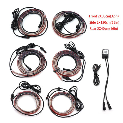 Dynamic Car Underglow Light Kit and Replacement Parts