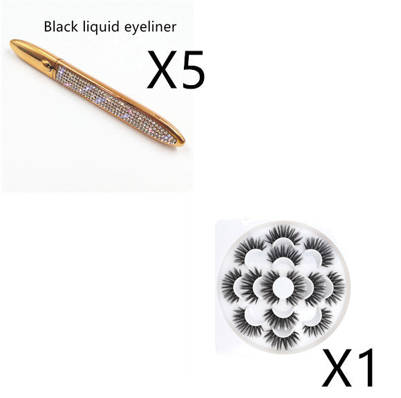 Multicolor False Eyelashes with Self-Adhesive Eyeliner – No Glue Needed
