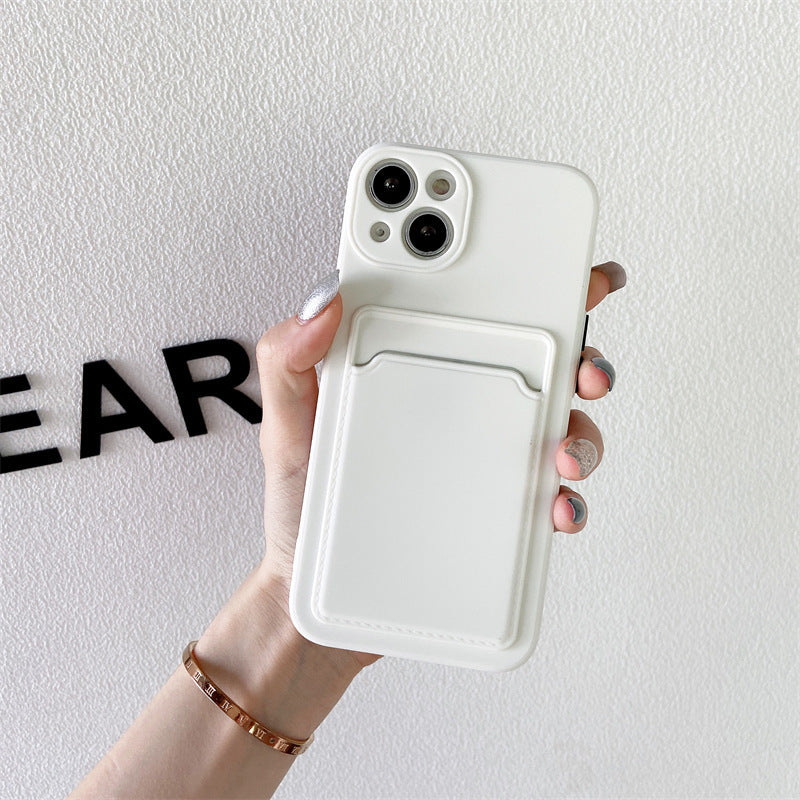 Silicone iPhone Case and Card Holder - Multiple Styles & Colors