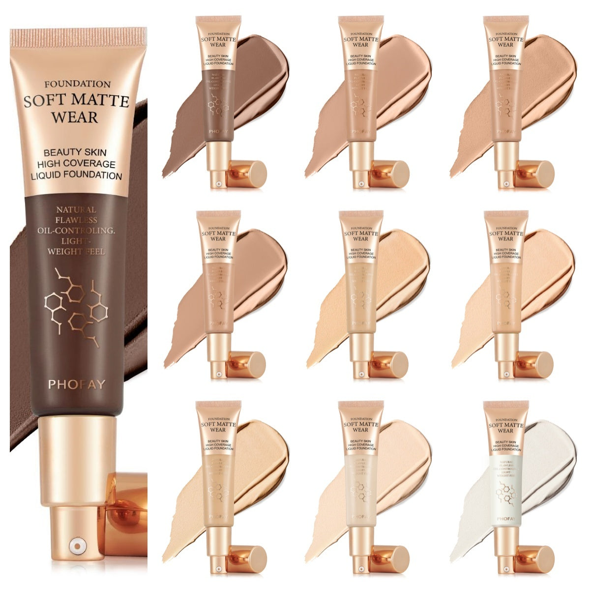 PHOFAY Full Coverage Foundation - 30ml