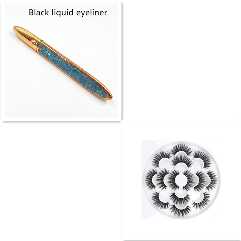 Multicolor False Eyelashes with Self-Adhesive Eyeliner – No Glue Needed