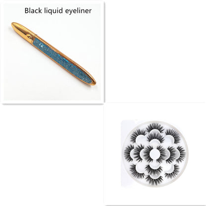 Multicolor False Eyelashes with Self-Adhesive Eyeliner – No Glue Needed