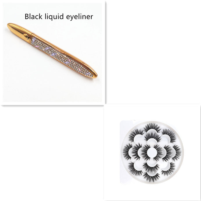 Multicolor False Eyelashes with Self-Adhesive Eyeliner – No Glue Needed