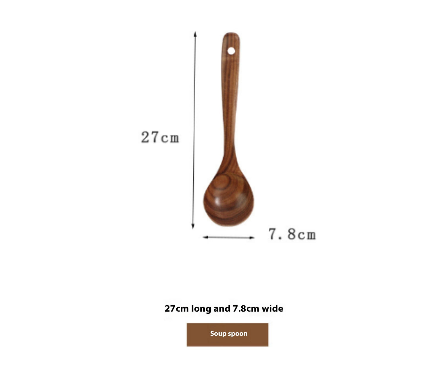 Rustic Thailand Teak Kitchen Tool Set – Eco-Friendly Wooden Utensils