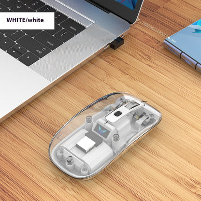 Transparent Wireless Mouse - Three Connection Modes