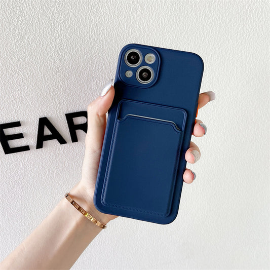 Silicone iPhone Case and Card Holder - Multiple Styles & Colors