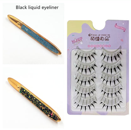 Multicolor False Eyelashes with Self-Adhesive Eyeliner – No Glue Needed